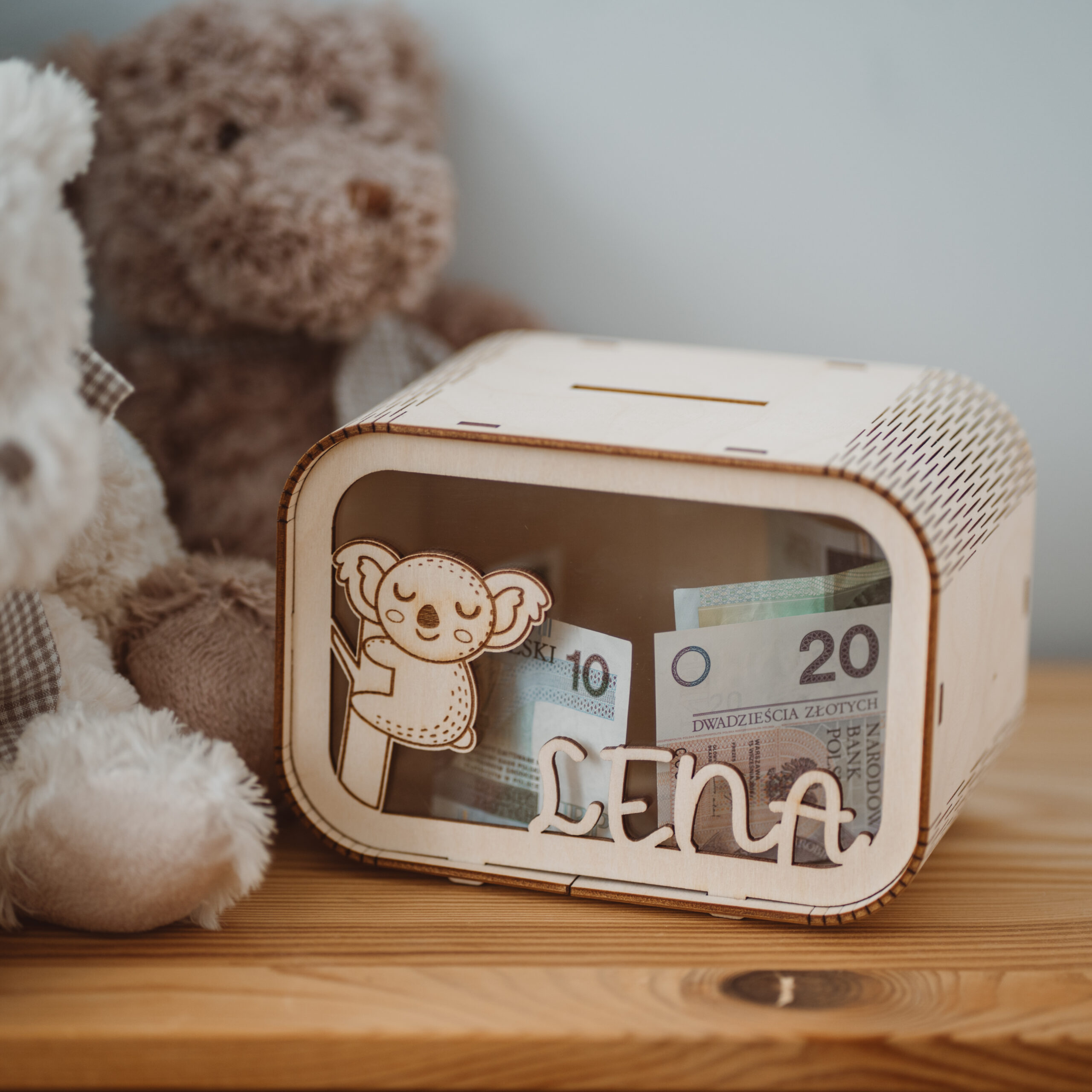 skarbonka drewniana koala